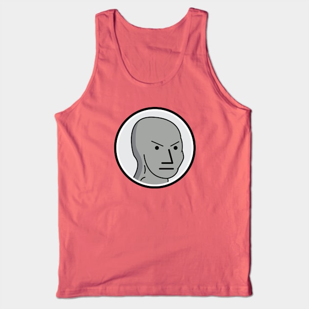 Angry NPC Meme Shirt Tank Top by UnluckyDevil